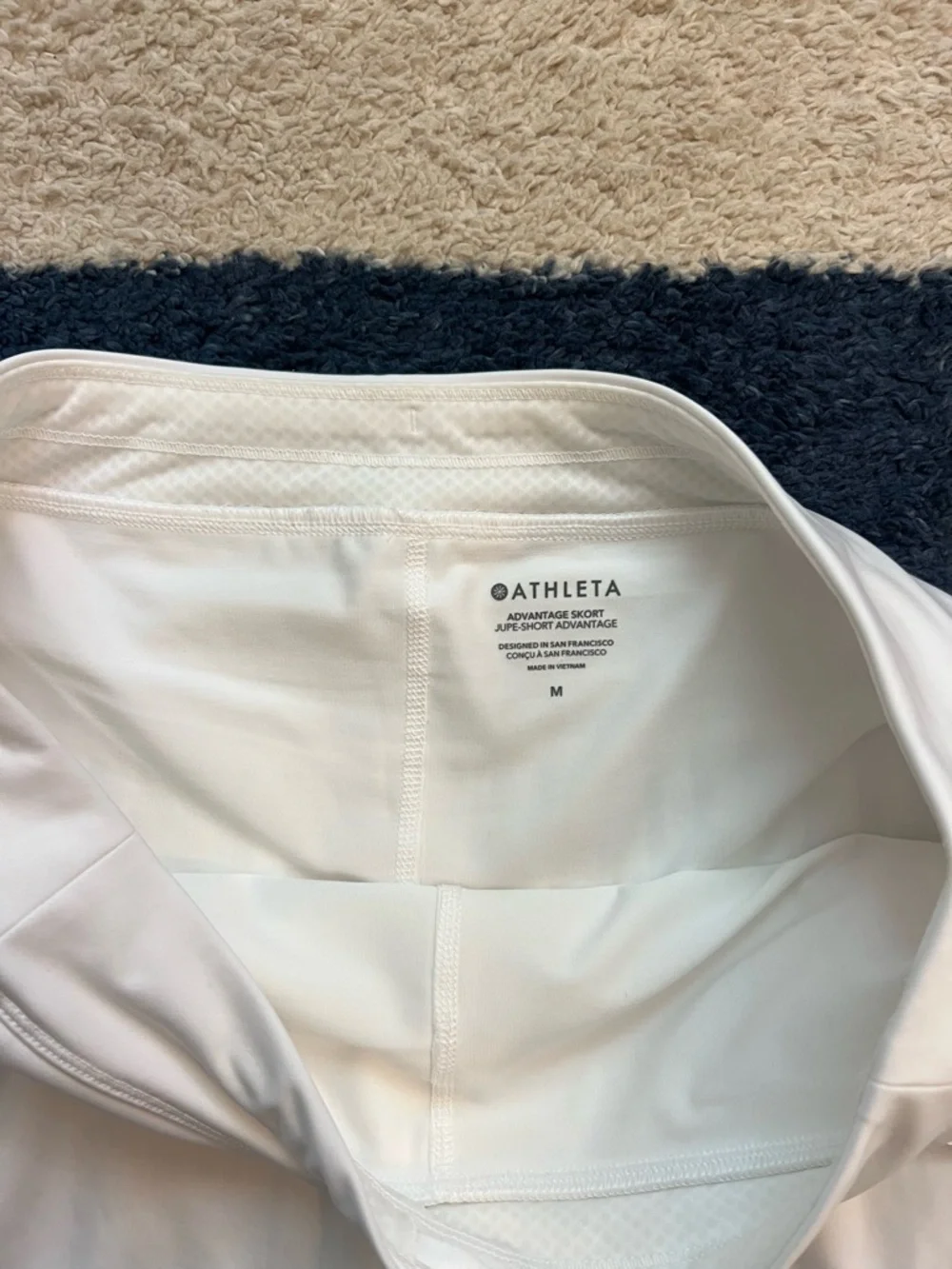 NWT Athleta White Tennis Skirt Womens Size Medium - Picture 2 of 5